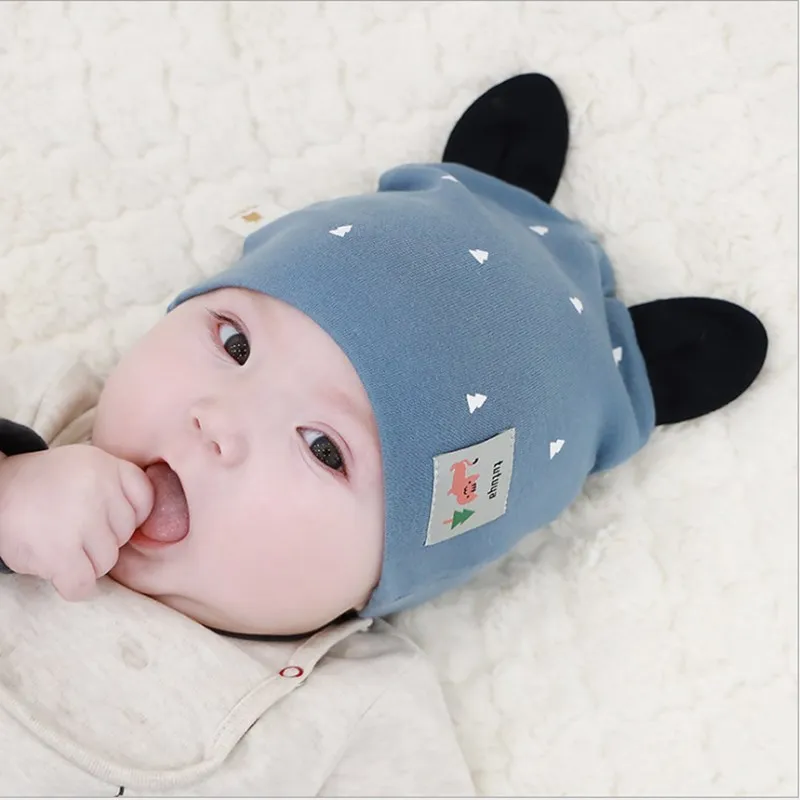 Милая детская осенне-зимняя домашняя уличные шляпы хлопковый мягкий теплый