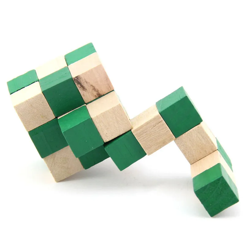 IQ Головоломка Деревянный хвост дракона магический куб змея форма игрушки игра