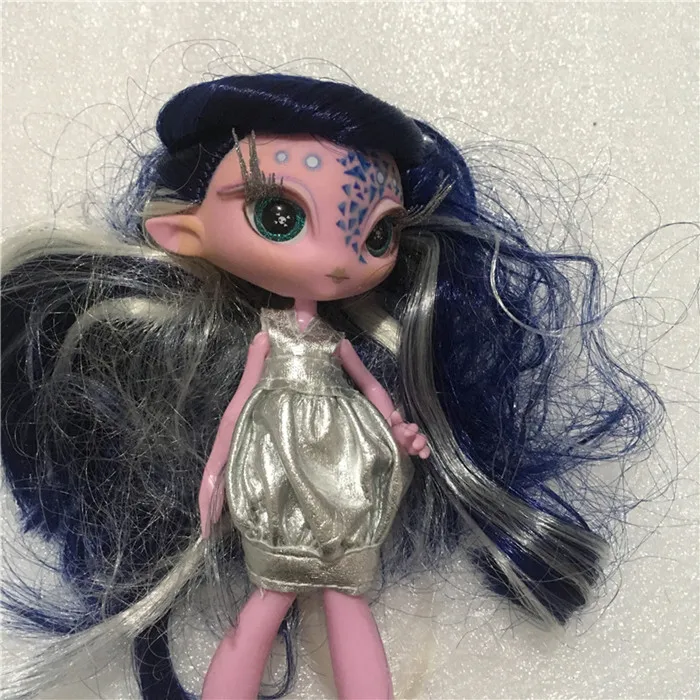 blue Hair Новая качественная кукла-монстрик, подарок на день рождения, кукла MGA с длинными волосами, 20 см - Цвет: blue Hair