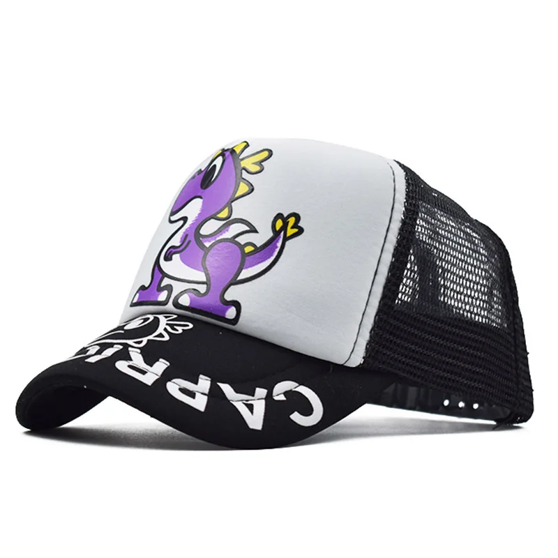 Модные шапки для детей кепка мальчиков и девочек бейсболка с мультяшным рисунком