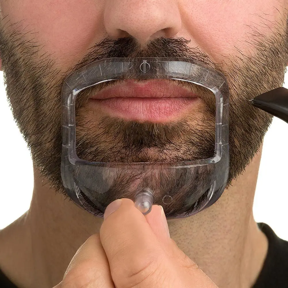 5 Мужская расческа для коррекции формы бороды стиль шаблон Goatee направляющая форма для бритья инструменты для путешествий должны иметь бороду модель карты