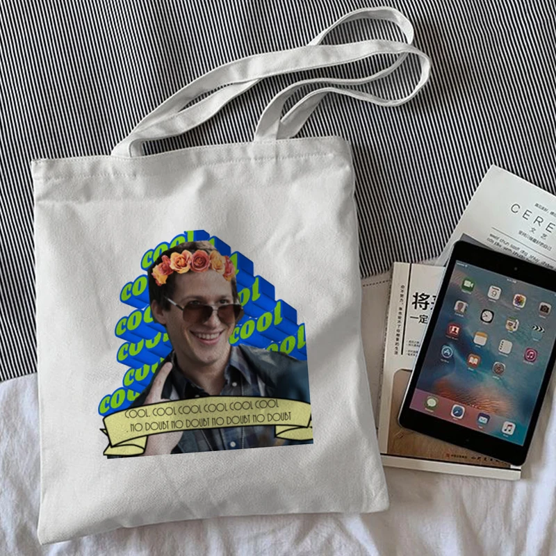 

Fashion Eco Bags Canvas Tote Bag Brooklyn Nine Nine Harajuku Shopper Large Capacity Women Bag Shoulder Bag Shopping Bag Handbag