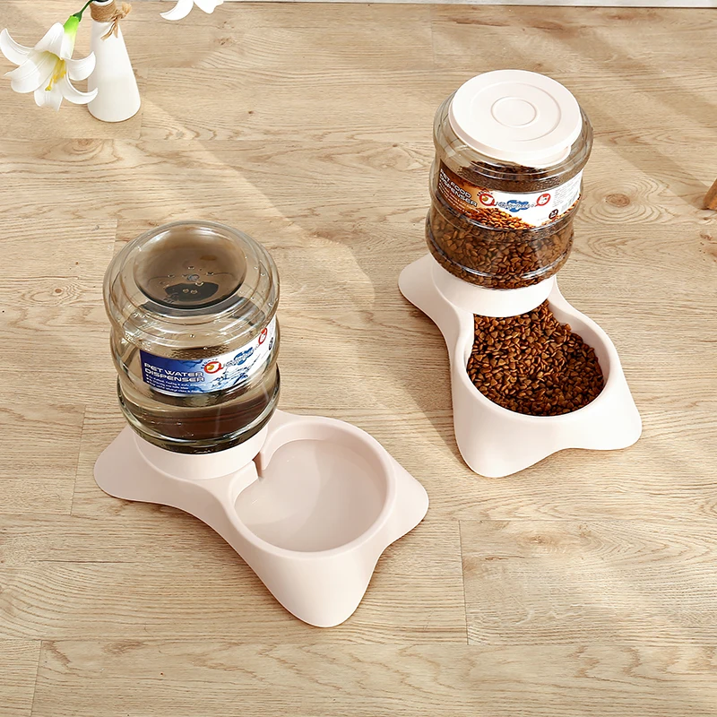 Кормушка для собак автоматическая миска бутылка воды собачий контейнер еды