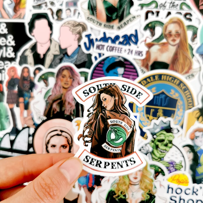 103050pcsset riverdale american tv series cartoon waterproof stickers for skateboard luggage scrapbook laptop motorcycle free global shipping