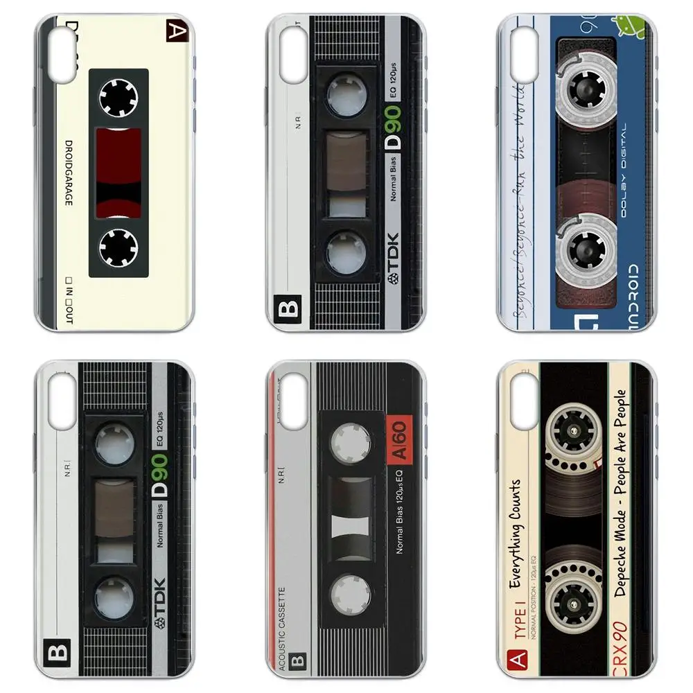 Популярная винтажная магнитная лента кассета для Xiaomi Redmi Note 2 3 3S 4 4A 4X 5 5A 6 6A Pro Plus