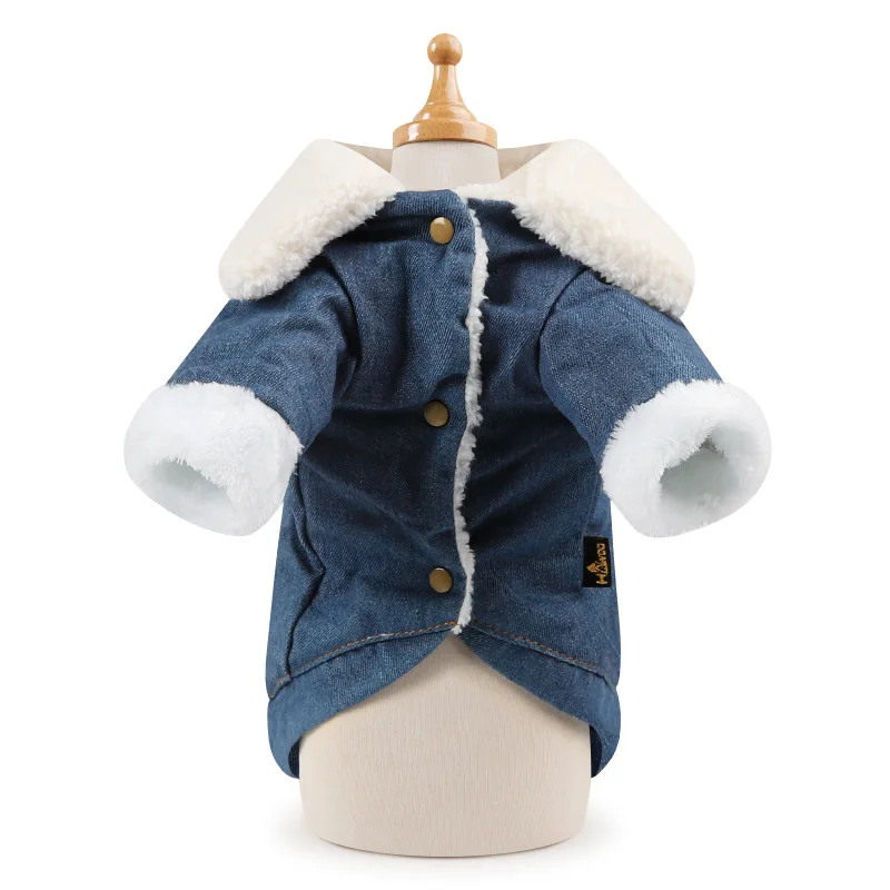 Одежда с принтом в виде собак простой щенок собака пальто джинсовая куртка