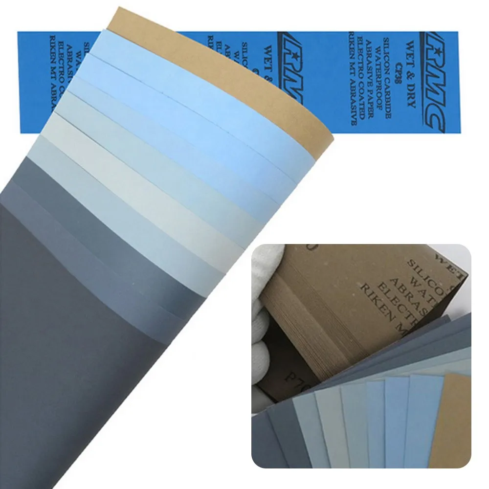 

1pcs Wet Dry Sandpaper 1000/1500/2000/2500/3000/5000/7000 Grit Abrasive Paper Sheets For Sanding Wood Furniture Anti-blocking
