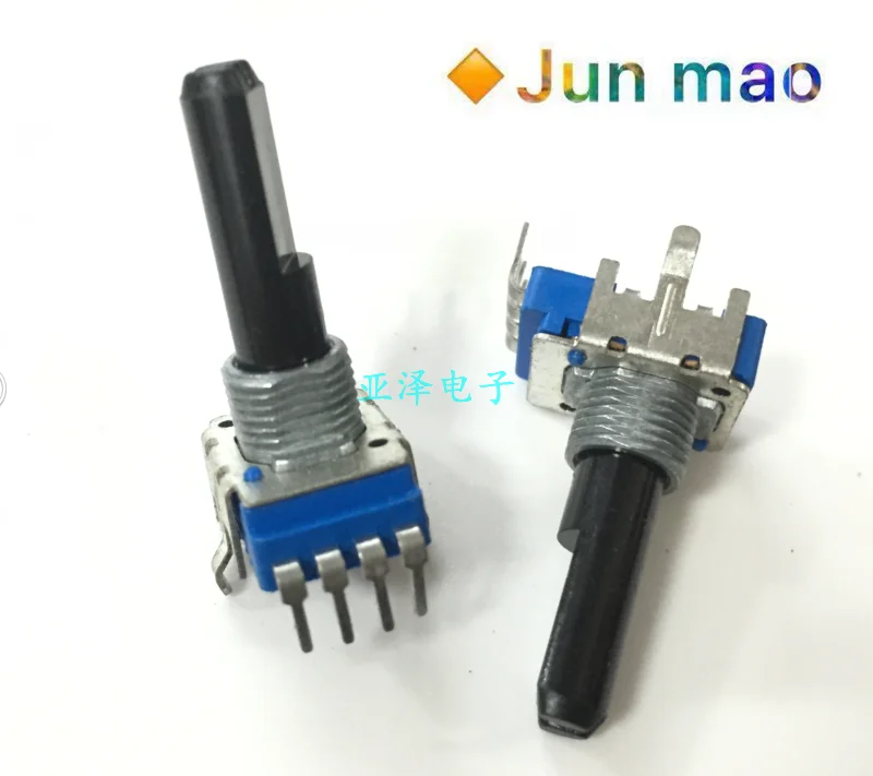 

Rk11k 4-pin single potentiometer b10k shaft length 23mm power amplifier 4-pin volume potentiometer