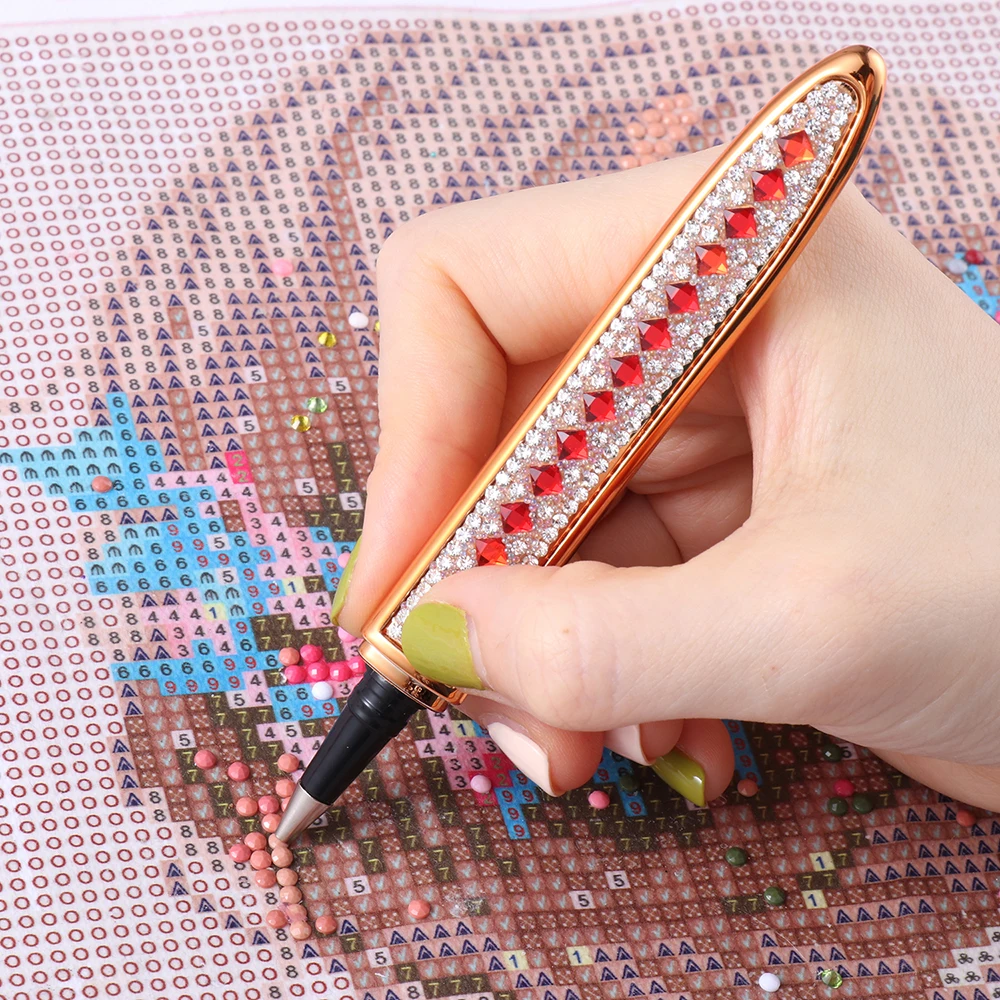 Блестящие стразы сверлильные точечные ручки инструменты для вышивки крестиком 5D