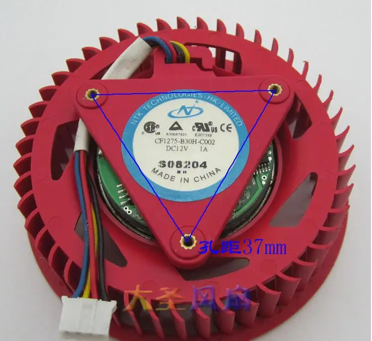 CF1275-B30H-C002 For ATI HD4870 HD4890 HD5850 HD5870 HD5970 HD5770 DC 12V 1A Graphics Card Cooling hzdo | Компьютеры и офис