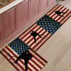 Противоскользящий ковер в стиле ретро, с флагом, для спорта, хоккея, кухни, домашний коврик для входа, для спальни, для ванной