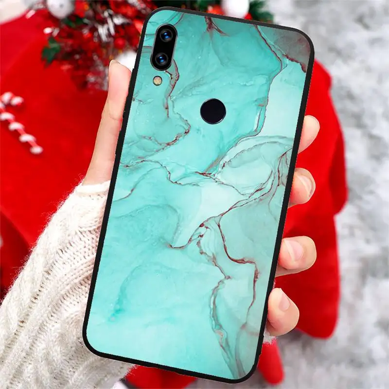 

Blue Marble Pattern Phone Case For Xiaomi Redmi Note 4 4x 5 6 7 8 pro S2 PLUS 6A PRO