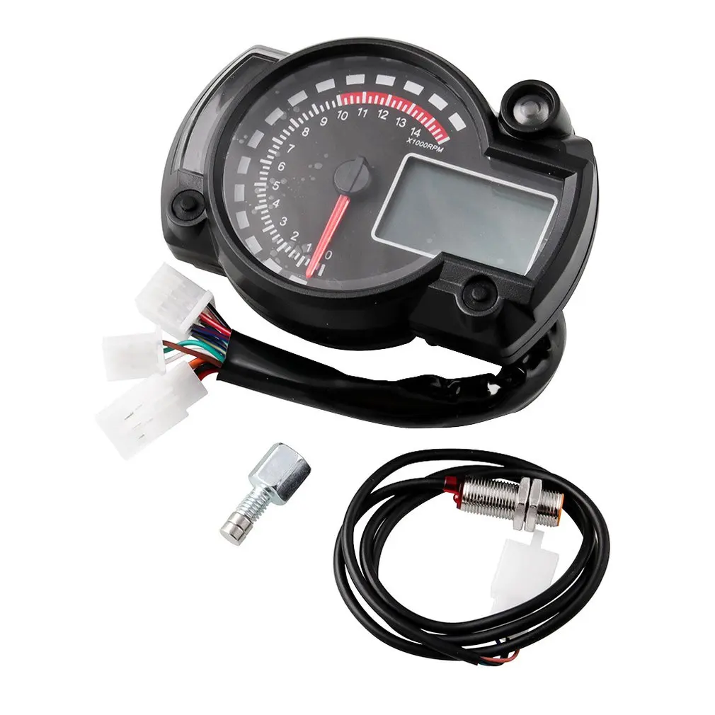 

Motorcycle Modified Accessories Motorcycle Universal Instrument Waterproof Lcd Digital Odometer Speedometer