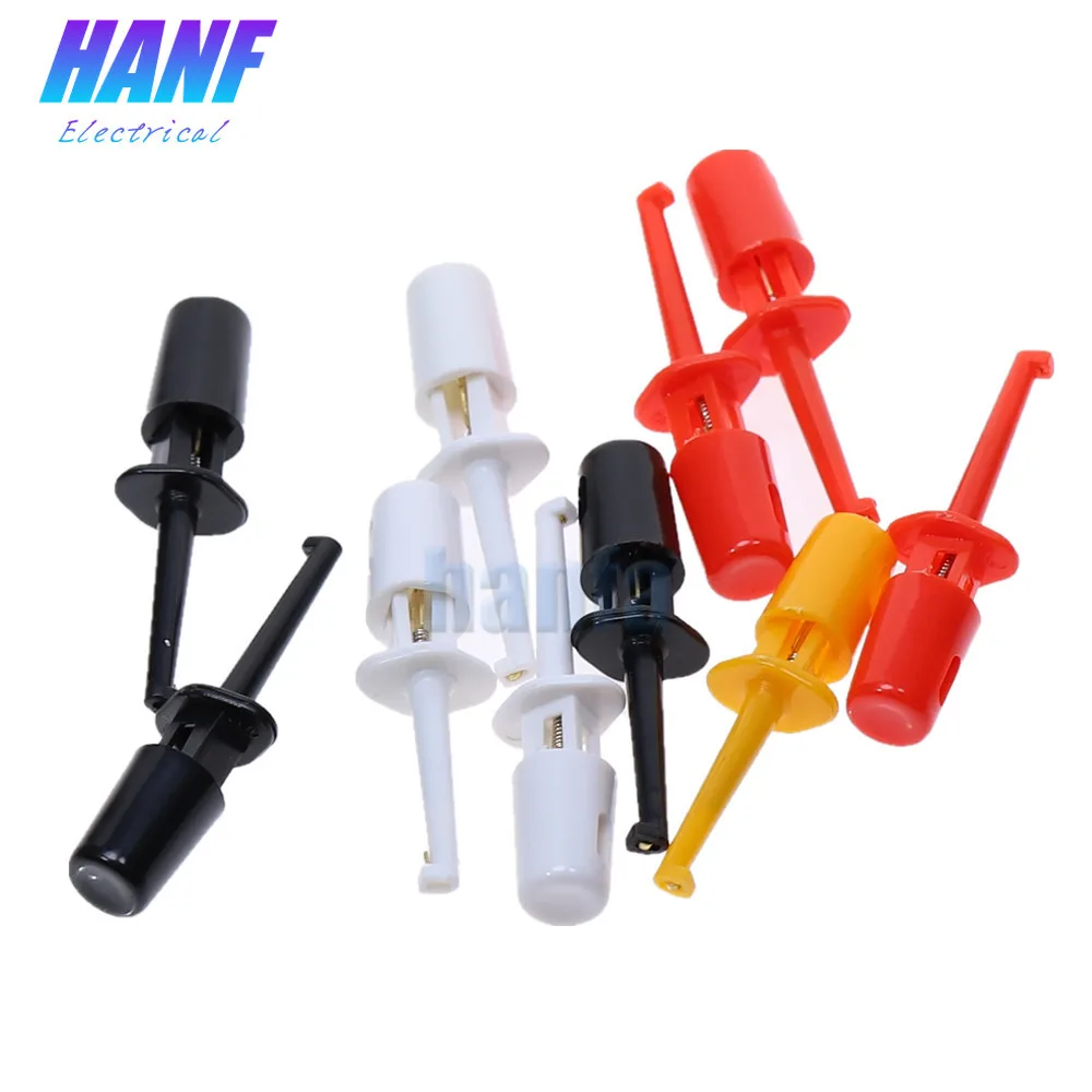 10 шт. Зажим мультиметр зонды 42 мм Длинный зонд наконечник измерительный крюк