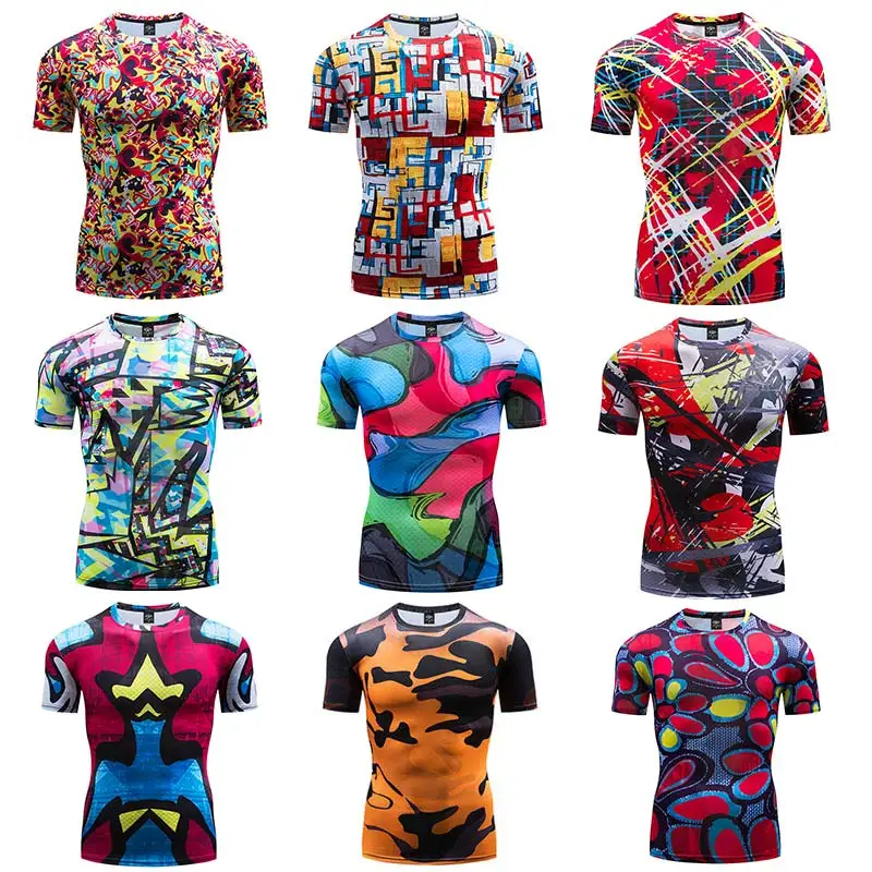 Дудлинг Харадзюку Летняя серия одежда с короткими рукавами для мужчин и женщин