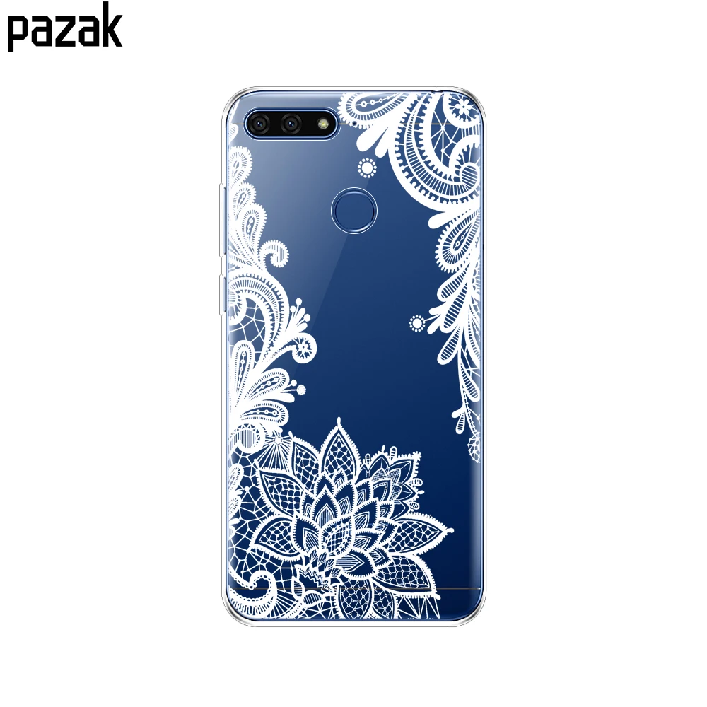 Силиконовый чехол для телефона Huawei Honor 7C 5,7 дюйма, Чехлы, мягкий силиконовый чехол из ТПУ для Huawei honor 7c Aum-L41