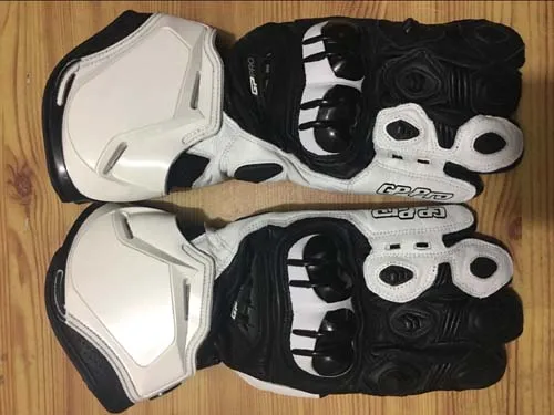 Длинные Мотоциклетные Перчатки из воловьей кожи красные/белые | Автомобили и