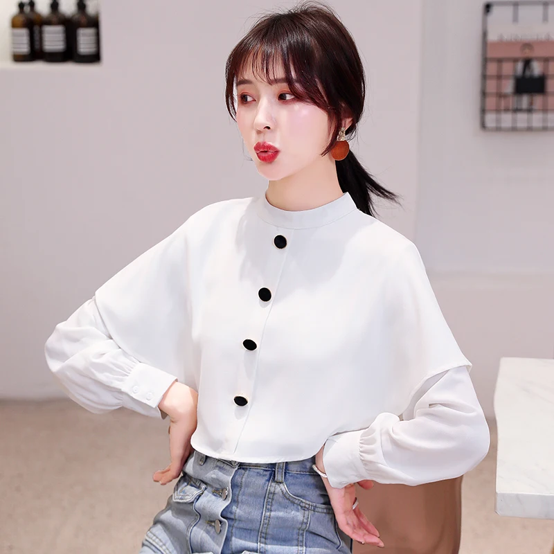 COIGARSAM рубашка в Корейском стиле женские топы Новые весенние офисные дамские