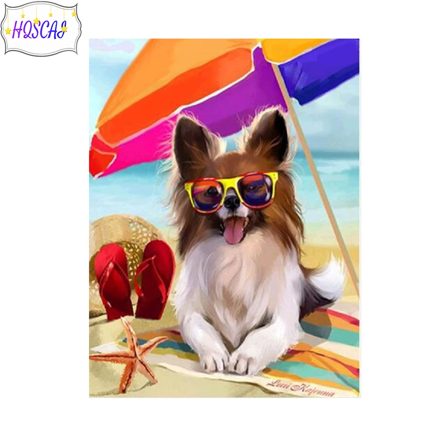 

Алмазная живопись, Пляжная фотография, зонт, квадратная картина 5D, алмазная вышивка «сделай сам» стразы, мозаика, вышивка крестиком, домашний декор