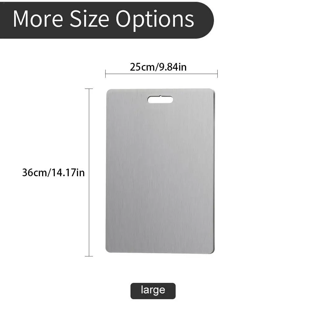 Stainless Steel Cutting Board Kneading Mat Mildew Antibacterial Household Fruit Food Supplement Kitchen 30E | Дом и сад