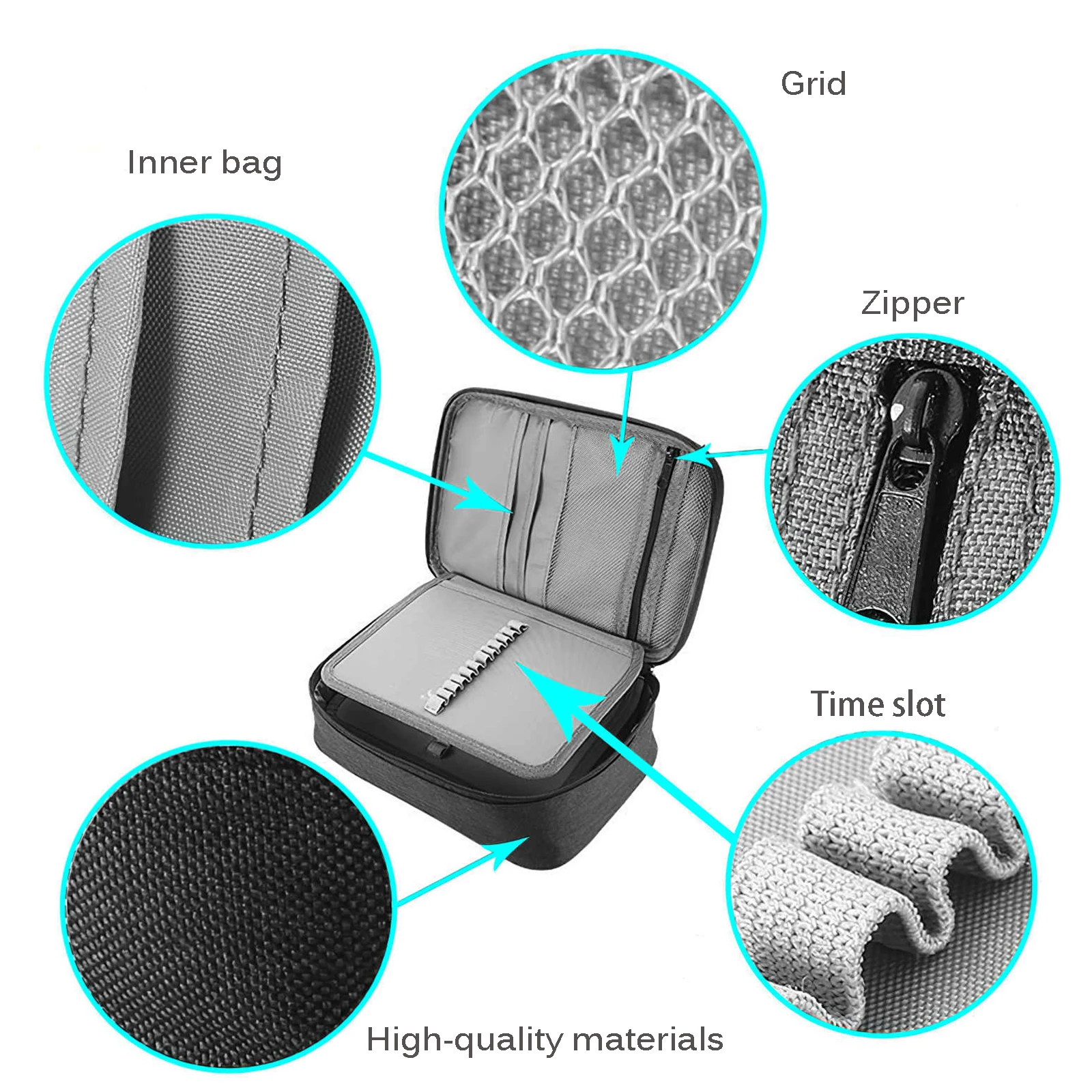 Чехол для карандашей 2021 72 цвета с отверстиями изобразительного искусства пенал