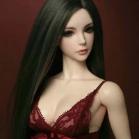 13 14 16 18 bjd sd doll wig high temperature wire beautiful black colors long straight bjd super for hair