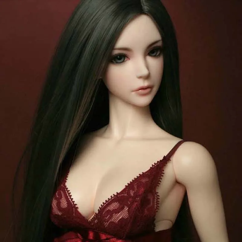 1/3 1/4 1/6 Bjd SD кукольный парик высокотемпературный провод красивые черные цвета