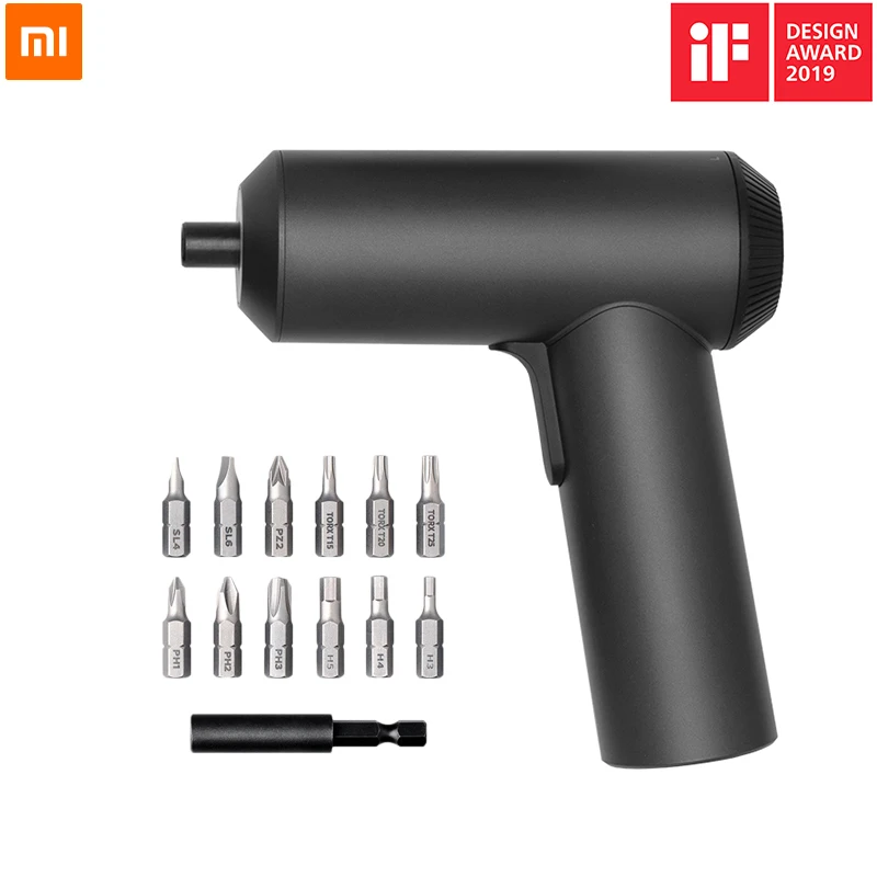 Аккумуляторная отвертка Xiaomi Mijia 3 6 В 2000 мАч литий-ионная 5N.m электрическая с 12 шт.