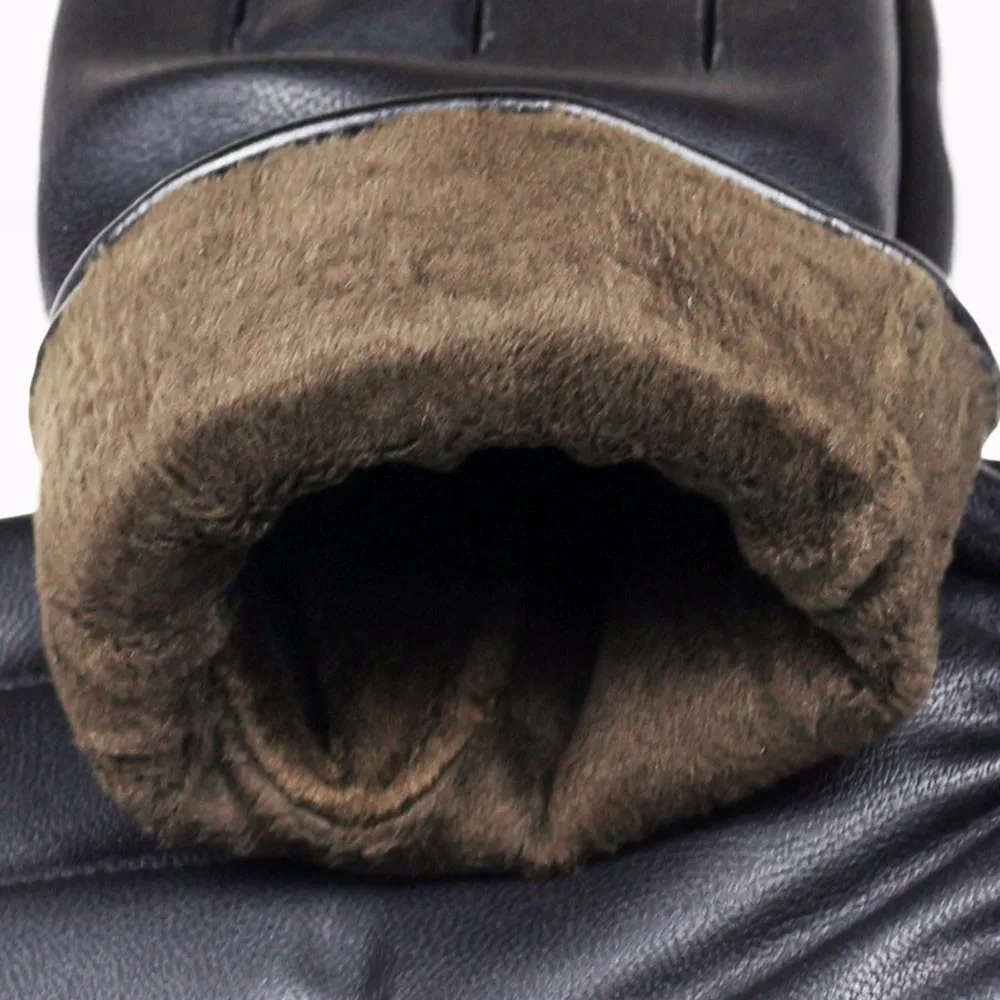 Бархатные мужские перчатки из натуральной кожи овчины модные женские