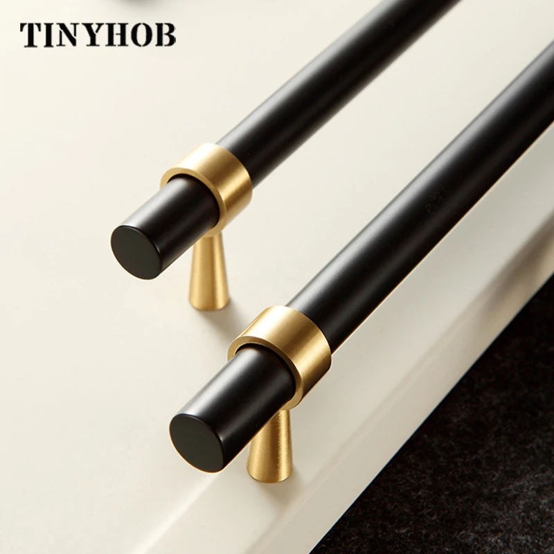 Т образные латунные ручки для мебели шкафа ящика длина 1 96 14 56 дюйма|Ручки шкафа| |