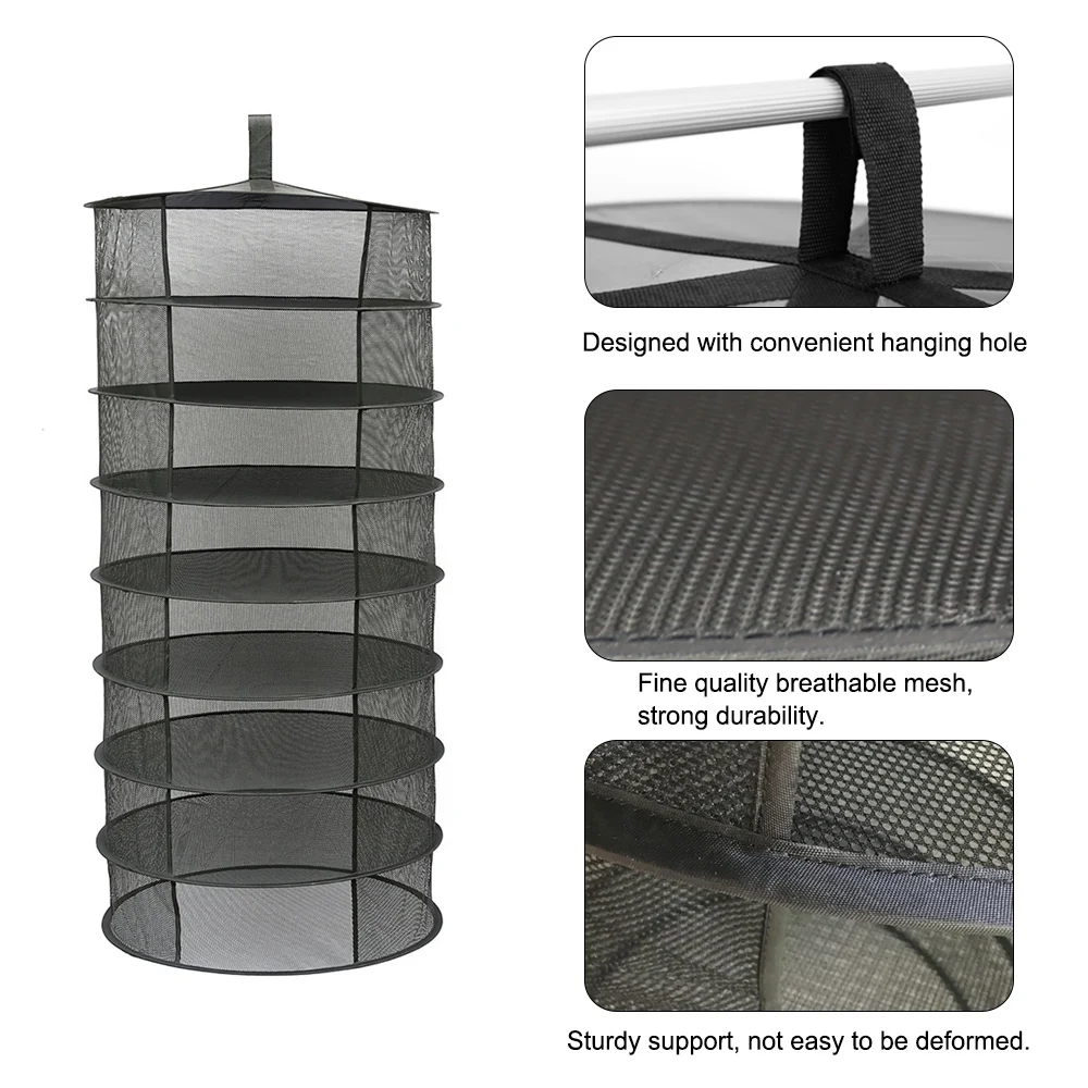 Новая 4/6/8 слойная подвесная корзина с молнией складная сухая стойка сушилка для