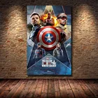 Марвел Сокол и Зимний Солдат холст постер хит американской сериала супергерой картина настенное искусство Куадрос