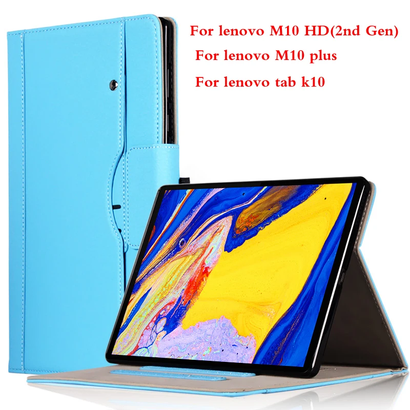 

For lenovo M10 M10 plus tab K10 2021 TB-X306F TB-X606F TB-X6C6F TB-X6C6X TB-X6C6NBF Case for tablet PU Protective Shell +gift