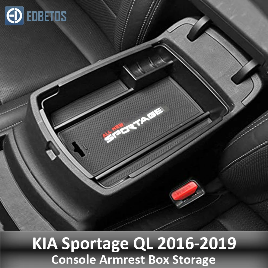 Подлокотник вторичный бардачок для KIA Sportage KX5 QL AT LHD- центральная консоль Органайзер лоток-Sportage укладка аккуратный