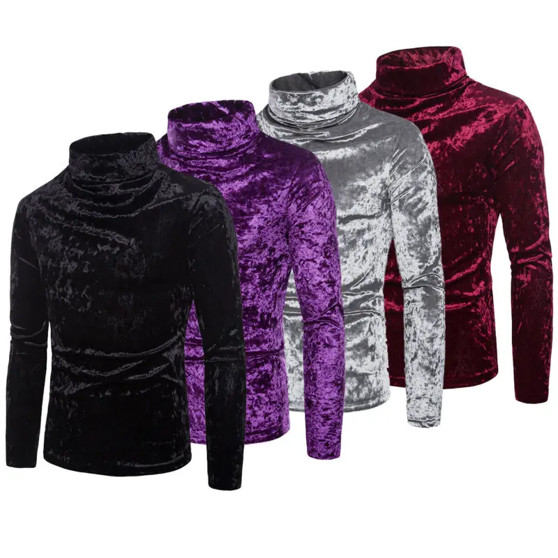 

Men Winter Warm Cotton Sweaters Tops Long Sleeve Cotton High and Turtle neck Pullover Sweater Male Basic Sweaters Casual Tops