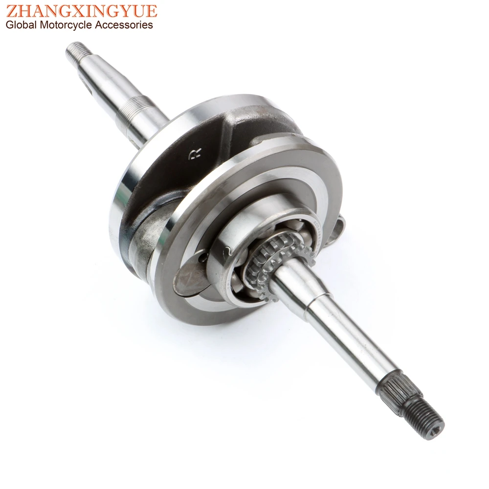 Скутер GY6 коленчатый вал для гонок + 3 мм 125cc 150cc GP / VP110 2V 4V 152QMI 157QMJ Pin hole 15|racing crankshaft|gy6