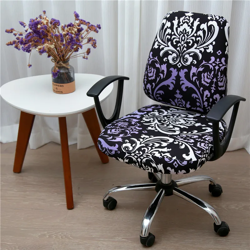 Чехлы на кресло с принтом эластичный спандекс чехол для компьютерного кресла