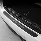Защитные наклейки для заднего бампера автомобиля из углеродного волокна, защитные наклейки, наклейки для Opel Astra F G H J K GTC OPC GIS, автомобильные наружные пленки