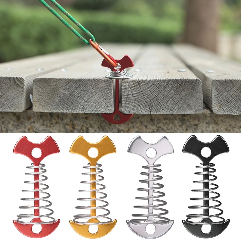 2 шт. Fishbone палатка колышки для палатки из алюминиевого сплава пол лак ногтей крюк