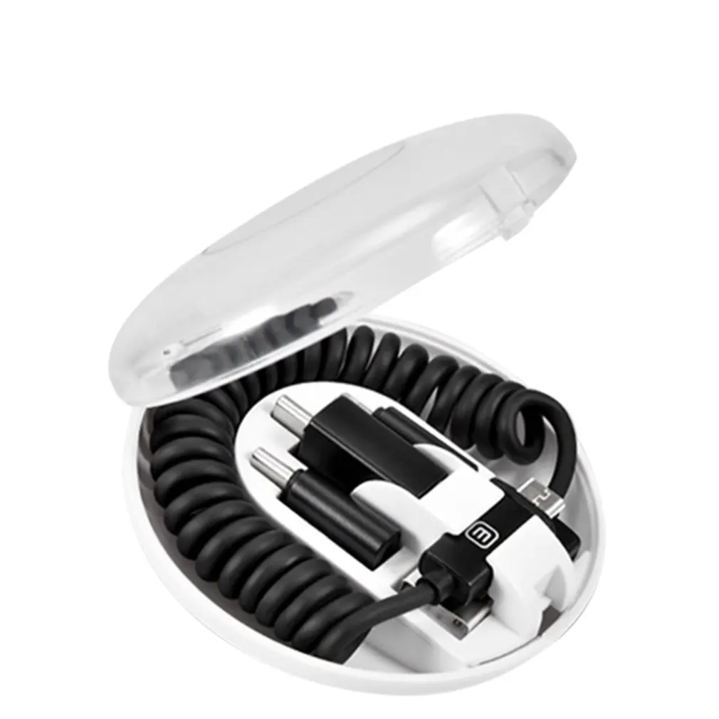 Один тройной зарядный кабель для мобильного телефона Apple Android Type-C