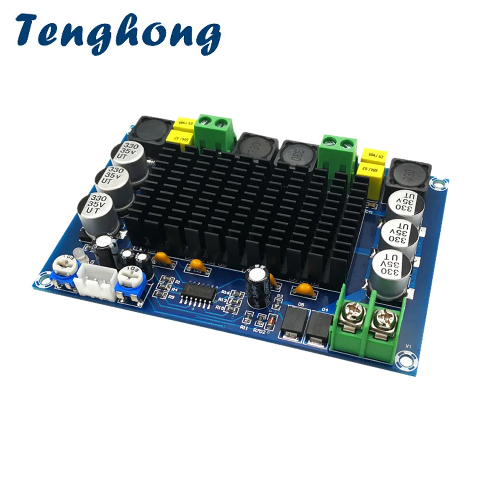 

Tenghong TPA3116D2 Power Digital Audio Power Amplifier Board 150W*2 Dual Channel High Power Sound Amplifiers With TL074C OPAMP