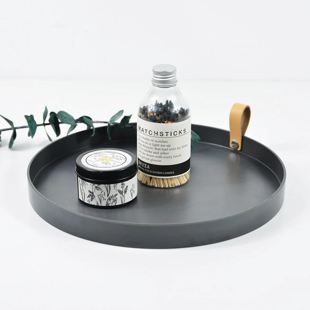 Home Storage Tray Nordic Style Kitchen Round For Cosmetics Jewelry Box Snack Fruit | Дом и сад