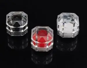 Быстро раскупаемый 1 шт. акриловая прозрачная коробка для кольца прозрачный 2