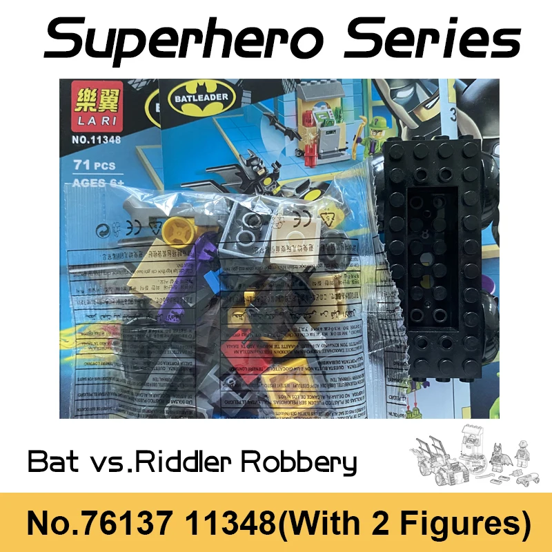 513pcs Superhero Batwing Plane Car Vehicle Riddler Heist Bat Figures Building Blocks Bricks Toys For Children Boy Birthday Gifts - купить по