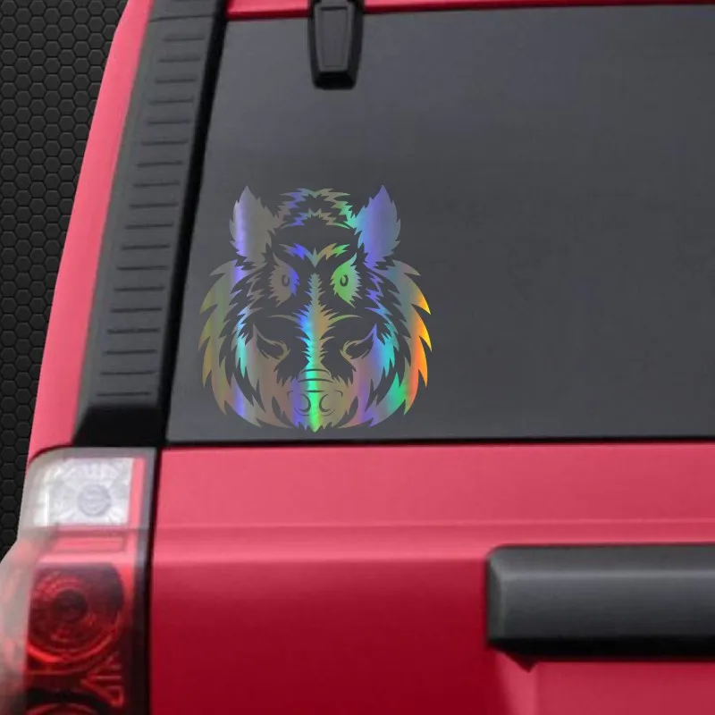 

Personality A Ferocious Wild Boar Head Car Sticker Accessories Motorcycle Decals Waterproof Custom PVC 19cm X 18cm