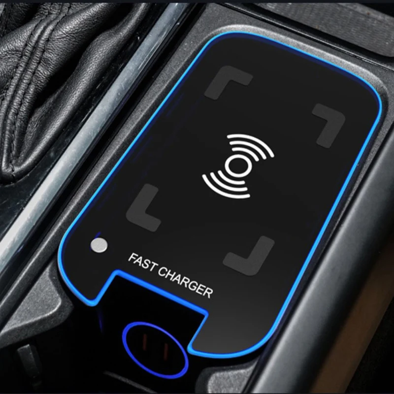 

Беспроводное зарядное устройство QI для Volvo XC90 S90 XC60 VC60 2018 2019 2020 15 Вт