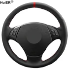 Оплетка на руль для BMW E90 E91 (универсал) 320d 325i 335i X1 E84, HuiER, Ручное шитье чехол рулевого колеса автомобиля