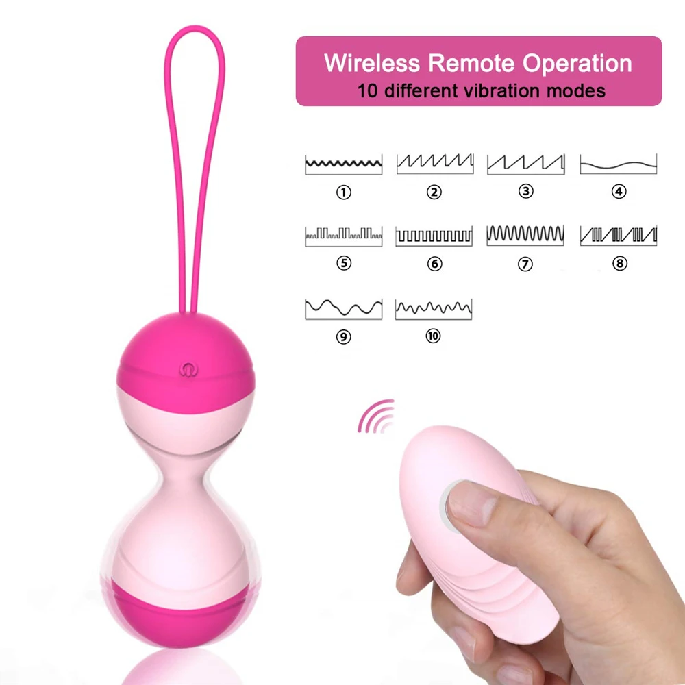 Массажный шарик с 10 мощными бесшумными режимом вибрации идеально сочетаются