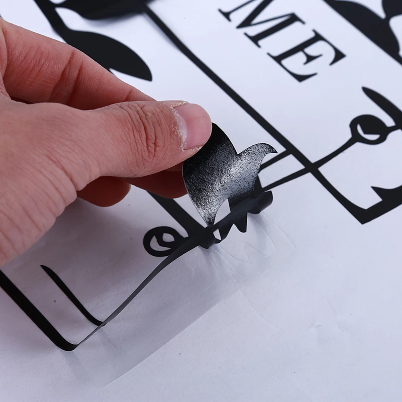 

'Welcome Sweet Home' Text Patterns Wall Sticker Home Decor Living Room Decals Wallpaper Bedroom Decorative Butterfly Stickers