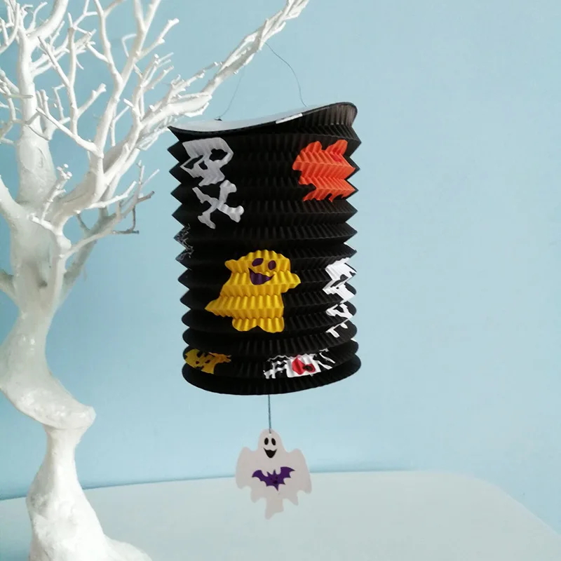 Бумажные лампы для украшения Хэллоуина 1 шт. паутина тыква декор летучая мышь